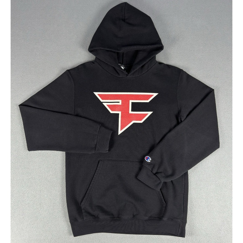 Faze Clan Champion Hoodie Youth Large Black Red Logo MLG Faze Up Gaming - Picture 1 of 5